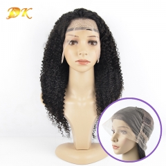 Afro Kinky Curly Full lace frontal Wig 100% human virgin hair