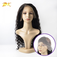 Big Curly Half lace frontal Wig 100% human virgin hair