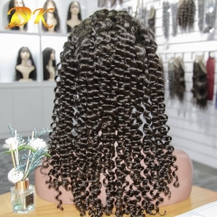 Deep Wave Hair Full lace Wig 100% human Plus hair