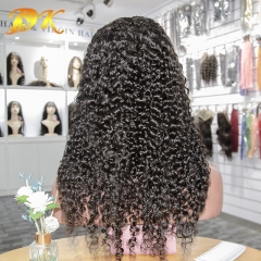 Jerry Curly Hair Half lace frontal Wig 100% human Plus hair