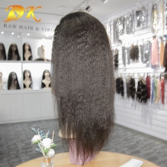 Kinky Straight Hair Full lace Wig 100% human Plus hair