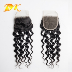 DK Hair French Wave HD Lace Closure 100% Human Hair 4x4 5x5 6x6 7x7 Swiss Lace Closure With Baby Hair Deluxe Virgin Hair