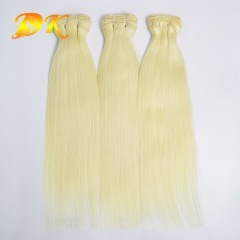 DK Hair Blonde Hair Color 613 Straight Virgin Human Hair Weaves 1/2/3/4 Bundles Plus Virgin Hair