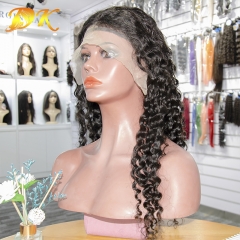 Deep Wave 13x4 13x6 Lace Front Wig Pre-plucked Natural Hairline Hand Tied Deluxe Human Virgin Hair Wigs