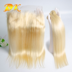 #613 Straight Hair Bundles & 13x4 13x6 Transparent HD Lace Frontal Deluxe Virgin Human Hair