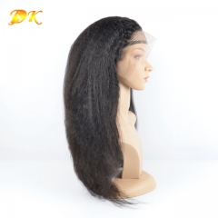 Kinky Straight Transparent HD 13x4 13x6 Lace Frontal Wig 100% Plus Virgin Hair