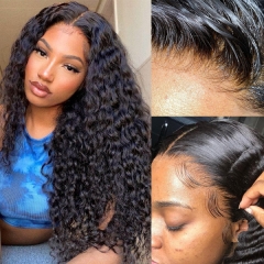 Deep Curly Transparent HD 13x4 13x6 Lace Frontal Wig 100% Plus Virgin Hair