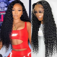 Jerry Kinky Curly Transparent HD 13x4 13x6 Lace Frontal Wig 100% Plus Virgin Hair